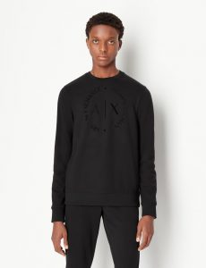 ARMANI EXCHANGE – Felpa con Maxi-Logo Tondo