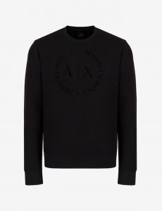 ARMANI EXCHANGE – Felpa con Maxi-Logo Tondo