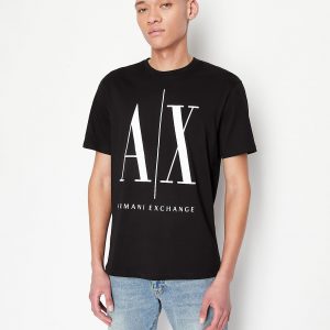 Armani Exchange – T-shirt con logo Nera