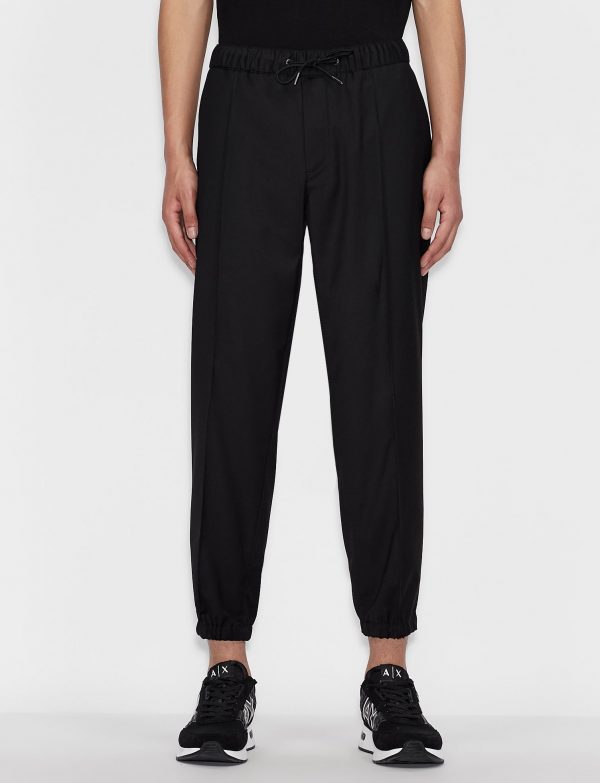 Armani Exchange – Pantaloni in misto viscosa