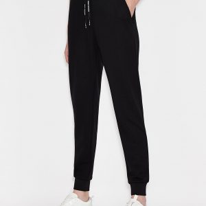 ARMANI EXCHANGE – Pantaloni Donna Sportivi in Misto Viscosa Nero