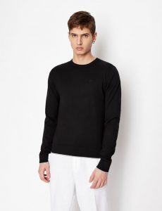ARMANI EXCHANGE – Maglione Uomo Girocollo in Cachemire e Cotone
