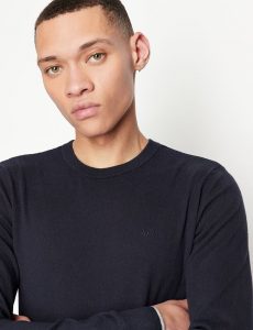ARMANI EXCHANGE – Maglione Uomo Girocollo in Cachemire e Cotone