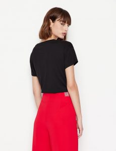 Armani Exchange – T-shirt regular fit con macro-logo