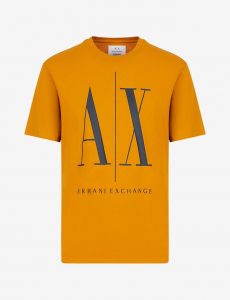 Armani Exchange – T-shirt con logo Ocra