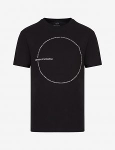 Armani Exchange – T-shirt slim fit in jersey di cotone organico