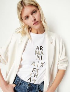 Armani Exchange – T-shirt regular fit in cotone organico