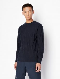 ARMANI EXCHANGE – Maglia Uomo Girocollo Texured