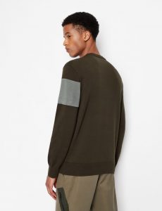 ARMANI EXCHANGE – Maglia Uomo Girocollo con Maxi Logo