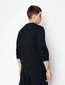ARMANI EXCHANGE – Maglia Uomo Girocollo a Polo Nero