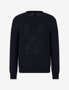 ARMANI EXCHANGE – Maglia Uomo Girocollo a Polo Nero
