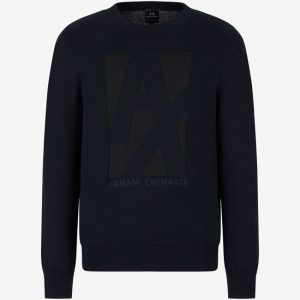ARMANI EXCHANGE – Maglia Uomo Girocollo a Polo Nero
