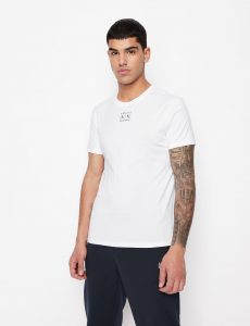 Armani Exchange – T-shirt slim fit in jersey di cotone pima