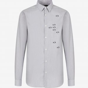 Armani Exchange – Camicia a Tinta Unita