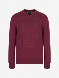 ARMANI EXCHANGE – Maglia Uomo Girocollo a Polo Bordeaux