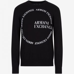 ARMANI EXCHANGE – Maglione Girocollo in Cotone Organico e Cachemire 12gg