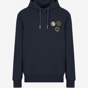 ARMANI EXCHANGE – Felpa con Cappuccio in Misto Cotone Organico
