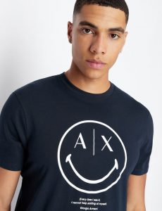 Armani Exchange – T-shirt regular fit in cotone organico