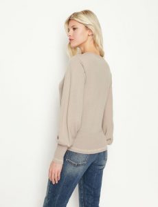 ARMANI EXCHANGE – Maglia Donna Girocollo Mini Logo AX sul Fianco