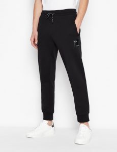 Armani Exchange – Pantaloni sportivi in felpa di cotone pima organico