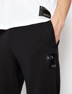 Armani Exchange – Pantaloni sportivi in felpa di cotone pima organico