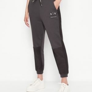 Armani Exchange – Pantaloni sportivi in felpa di cotone organico