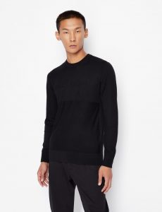 ARMANI EXCHANGE – Maglione Girocollo in Cotone, Viscosa e Seta 14gg