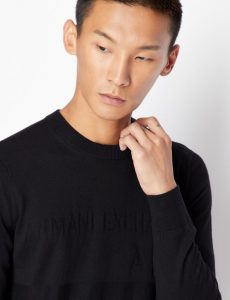 ARMANI EXCHANGE – Maglione Girocollo in Cotone, Viscosa e Seta 14gg