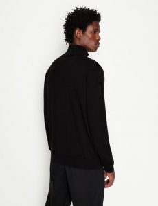ARMANI EXCHANGE – Maglione a Collo Alto in Cotone Organico 12gg