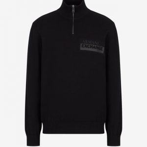 ARMANI EXCHANGE – Maglione a Collo Alto in Cotone Organico 12gg