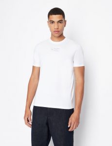 Armani Exchange – T-shirt regular fit in cotone pima organico