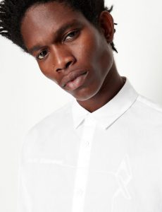 Armani Exchange – Camicia in popeline di cotone