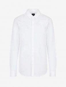 Armani Exchange – Camicia in popeline di cotone