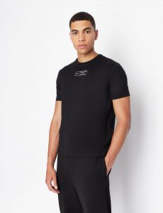 Armani Exchange – T-shirt regular fit in cotone pima organico