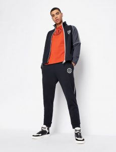 Armani Exchange – Pantaloni sportivi in felpa di cotone