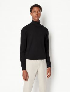 ARMANI EXCHANGE – Maglione a Collo Alto in Misto Viscosa