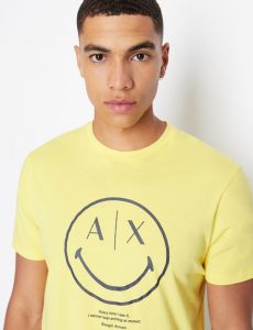Armani Exchange – T-shirt regular fit in cotone organico