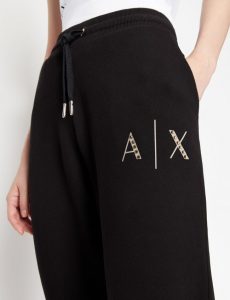 Armani Exchange – Pantaloni sportivi in felpa di cotone organico