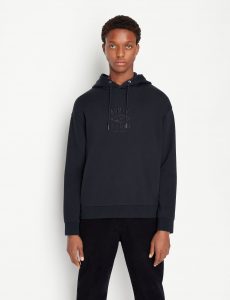 ARMANI EXCHANGE – Felpa Uomo con Cappuccio Nero