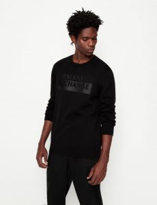 ARMANI EXCHANGE – Maglia Uomo Girocollo Nera