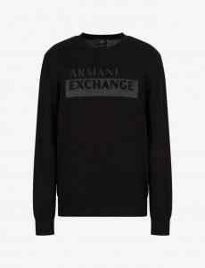 ARMANI EXCHANGE – Maglia Uomo Girocollo Nera