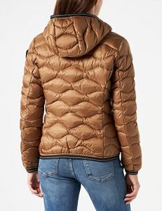 BLAUER – PIUMINO Donna AD ONDE CON CAPPUCCIO GEORGIA TABACCO