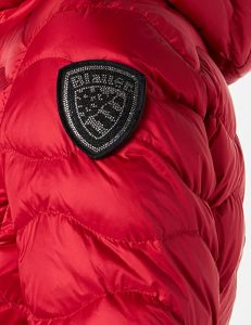 BLAUER – PIUMINO Donna AD ONDE CON CAPPUCCIO GEORGIA ROSSO