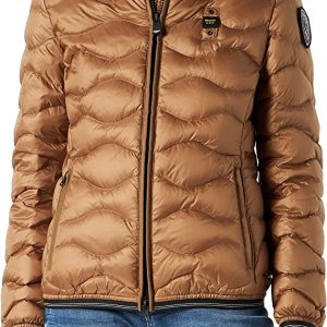 BLAUER – PIUMINO Donna AD ONDE CON CAPPUCCIO GEORGIA TABACCO