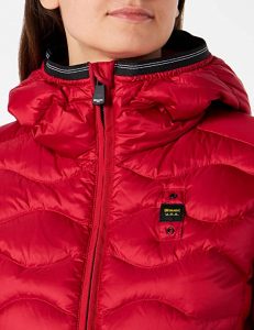 BLAUER – PIUMINO Donna AD ONDE CON CAPPUCCIO GEORGIA ROSSO