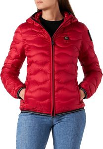 BLAUER – PIUMINO Donna AD ONDE CON CAPPUCCIO GEORGIA ROSSO
