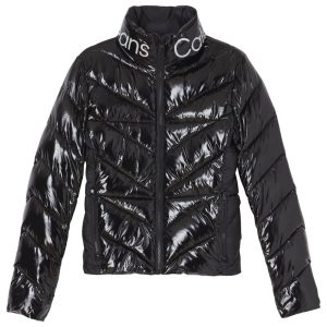 CALVIN KLEIN – PIUMINO Donna CON Logo imbottito con colletto in piumino