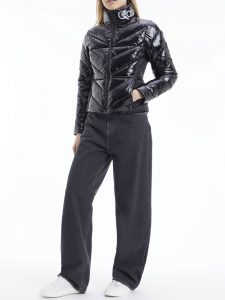 CALVIN KLEIN – PIUMINO Donna CON Logo imbottito con colletto in piumino