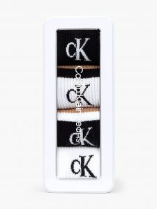 CALVIN KLEIN – Calzini a Metà Polpaccio in Confezione Regalo da 4