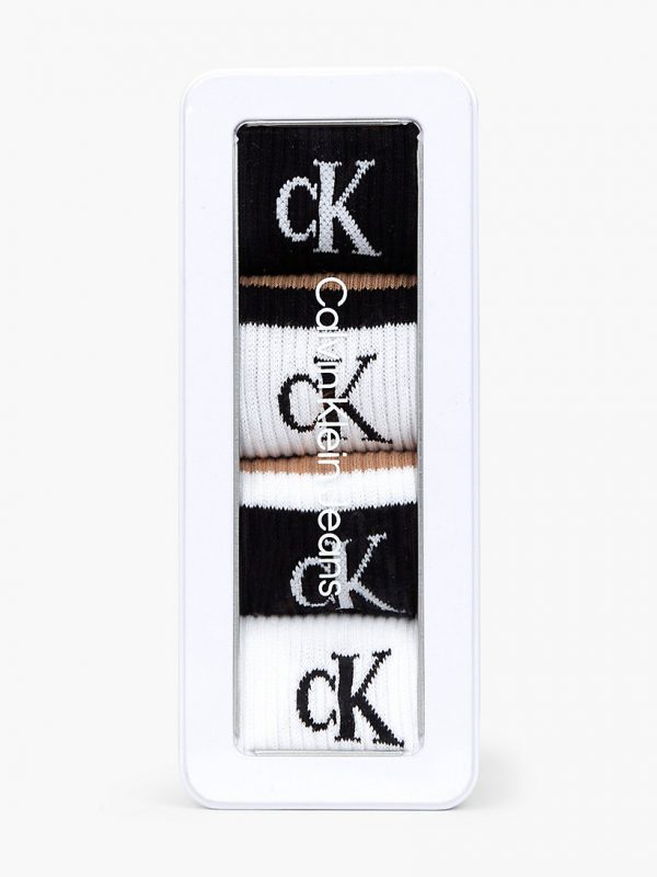CALVIN KLEIN – Calzini a Metà Polpaccio in Confezione Regalo da 4